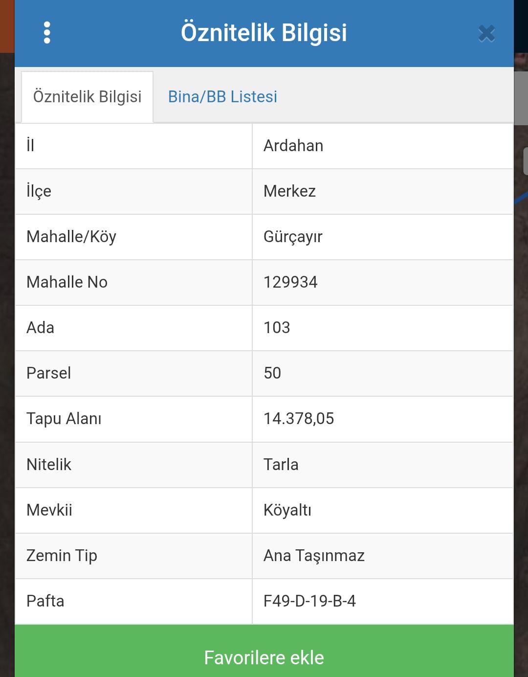 Tek tapulu, sahibinde tarla 14.378M²  Ardahan / Merkez / Gürçayır Mh.